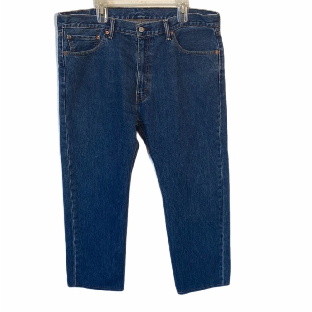 ALTERED! Levi's Classic Straight Indigo Jeans Size 40x26